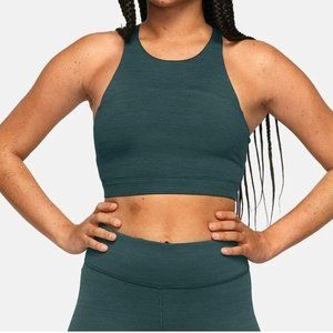 Outdoor Voices Move Free Crop Top Size Xsmall XS Evergreen NEW green padded